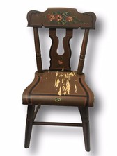 Vintage Raro Dutch ebersol Chair Shop Folk Art Madeira Kids Cadeira Relação Sexual Pa comprar usado  Enviando para Brazil