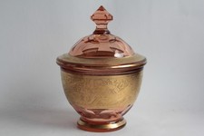 Bonbonnière cristal ambre d'occasion  Seyssel
