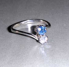 Bague blanc 18k d'occasion  Croissy-sur-Seine