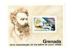 Usado, Granada - 1979-Jules Verne Escritor-Folha de lembrança-nunca usado, sem marca de charneira (Scott #925) comprar usado  Enviando para Brazil