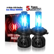 Farol H4 HB2 9003 azul gelo 8K kit LED 6000W 1000000LM lâmpada de alimentação feixe Hi/Lo comprar usado  Enviando para Brazil