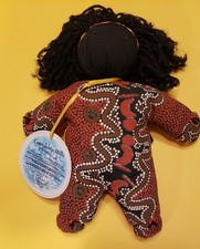 Boneca da amizade feita à mão na Austrália 1998 boneca africana Beanbag com etiqueta original comprar usado  Enviando para Brazil