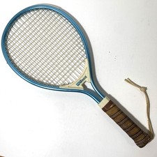 Raquete de raquetebol Wilson vintage azul couro envoltório aderência e alça comprar usado  Enviando para Brazil