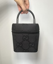 Mini bolsa Gucci preta logotipo GG lona vintage vaidade / super rara comprar usado  Enviando para Brazil