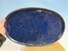 Lindo Suiban azul vitrificado para vaso de árvore Suiseki Bonsai 16” por Harumatsu. comprar usado Lindo Suiban azul vitrificado para vaso de árvore Suiseki Bonsai 16” por Harumatsu. comprar usado  Enviando para Brazil