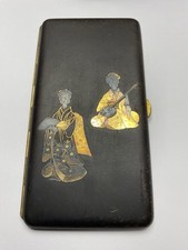 Usado, Estojo de cigarro antigo japonês Komai embutido damasceno comprar usado Usado, Estojo de cigarro antigo japonês Komai embutido damasceno comprar usado  Enviando para Brazil