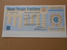 Buono postale fruttifeo usato  Caserta