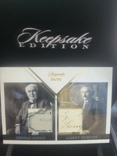 Usado, Cartão relíquia dupla Thomas Edison & Albert Einstein – edição lembrança 2023 #25/25 – comprar usado  Enviando para Brazil