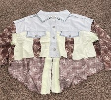 Chaqueta POL NUEVA SIN ETIQUETAS alta baja patchwork mediana segunda mano  Embacar hacia Mexico