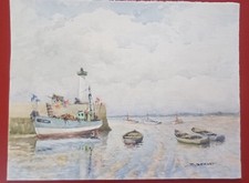 Aquarelle originale ile d'occasion  Chinon