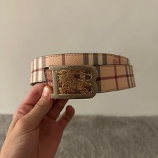 Burberry reversible belt usato  Conversano