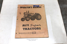 Operators manual minneapolis for sale  Willmar