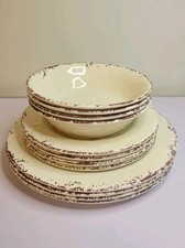 Conjunto de prato rústico desgastado 12 peças creme e marrom Gianna's Home melamina comprar usado Conjunto de prato rústico desgastado 12 peças creme e marrom Gianna's Home melamina comprar usado  Enviando para Brazil