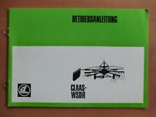 Instrukcja obsługi CLAAS Zgrabiarka odśrodkowa WSDR 1982 Konserwacja Montaż na sprzedaż Instrukcja obsługi CLAAS Zgrabiarka odśrodkowa WSDR 1982 Konserwacja Montaż na sprzedaż  Wysyłka do Poland