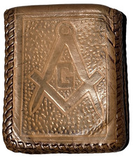 Vtg masonic leather for sale  East Moline