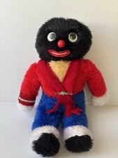 Pelúcia GOLLY VINTAGE FEITA À MÃO muito antiga aproximadamente 43 cm olhos de plástico vermelho e azul comprar usado  Enviando para Brazil