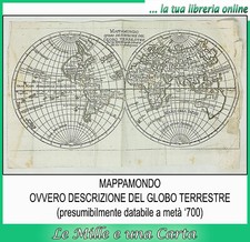 Carta geografica antica usato  Pinerolo