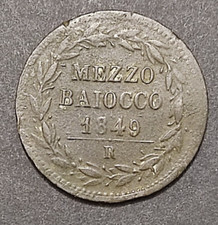 mezzo baiocco 1849 usato mezzo baiocco 1849 usato Verdellino