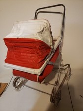 Cochecito vintage rojo y blanco segunda mano  Embacar hacia Mexico