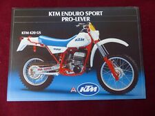 catalogue prospectus moto KTM enduro sport pro-lever   125 GS LC    250 & 420 GS comprar usado  Enviando para Brazil