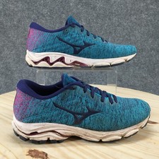 Usado, Tênis de corrida Mizuno feminino 9 Wave Inspire 16 azul multicolorido amarrado comprar usado  Enviando para Brazil