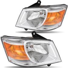Para 2008-2010 Dodge Grand Caravan conjunto de farol motorista + lado do passageiro, usado comprar usado  Enviando para Brazil