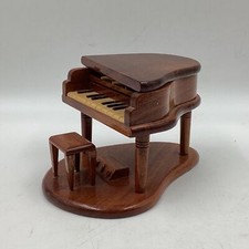 Caixa de bugigangas vintage feita à mão de madeira para piano (C1) NS#8745 comprar usado  Enviando para Brazil