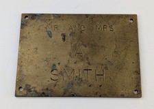 Vintage brass door for sale  NORTHWICH