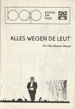 Programmheft wegen leut gebraucht kaufen  Deutschland
