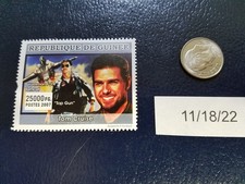 Selo Tom Cruise Top Gun Maverick Grumman F-14 Tomcat 2007 Republique De Guinee comprar usado  Enviando para Brazil
