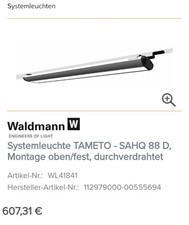 Systemleuchte waldmann sahq gebraucht kaufen  Neuruppin