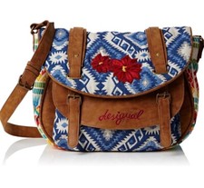 Bolsa tiracolo Desigual boliviana Luna bordada floral boho, usado comprar usado  Enviando para Brazil