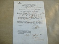 DOCUMENTO MILITARE ORZINUOVI AUSTRIACA 1817 SU VIAGGIO COLONNELLO AUSTRIACO comprar usado  Enviando para Brazil