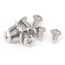 M6 x 12mm Phillips Flat Head Countersunk Bolts Machine Screws Silver Tone 10 Pcs na sprzedaż  Wysyłka do Poland