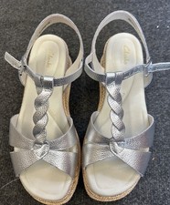 Ladies silver clarks for sale  MARKET HARBOROUGH