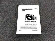 Manual de manutenção do operador de escavadeira Komatsu Avance PC200-6 PC200LC-6 C10781- comprar usado  Enviando para Brazil