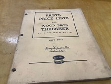 Wood bros. parts for sale  Round Pond