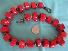 Vtg coral necklace for sale  PORTSMOUTH