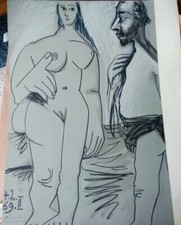 Dessin picasso lithographie d'occasion  Rennes-