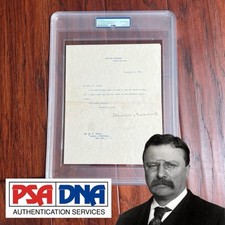 Theodore roosevelt psa for sale  Wayne