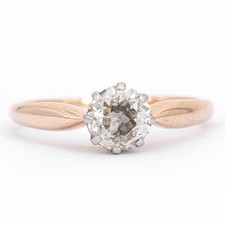 Antiker solitaire altschliff gebraucht kaufen  Siegen