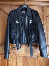 Women leather biker for sale  CHESTERFIELD