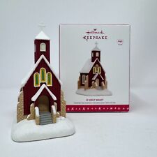Ornamento de Natal lembrança som mágico igreja noite santa Hallmark 2016 ASSINADO comprar usado  Enviando para Brazil