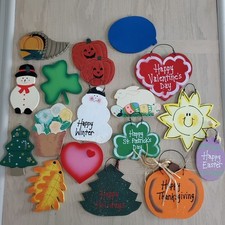Hanging wood welcome for sale  Lowell