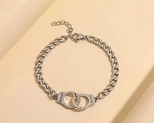 Bracciale manette acciaio usato  Roma