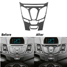 Tampa interna de console de rádio de fibra de carbono vermelha acabamento para Ford Fiesta 2011-2015 comprar usado  Enviando para Brazil