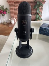 Black microphone blue for sale  WEST BROMWICH