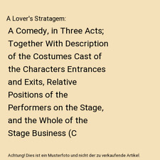 Lover stratagem comedy gebraucht kaufen  Trebbin