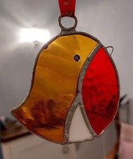 Stained glass robin for sale  BARNSLEY