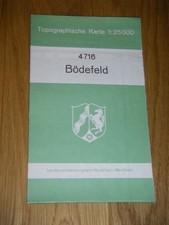 Bödefeld topographische karte gebraucht kaufen  Velbert